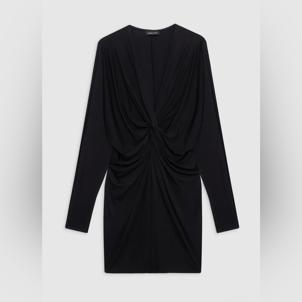 Anine Bing Black Long Sleeve Dress